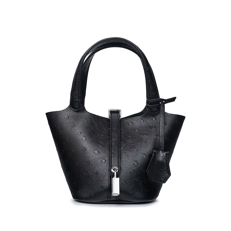 Mini Bucket in Ostrich